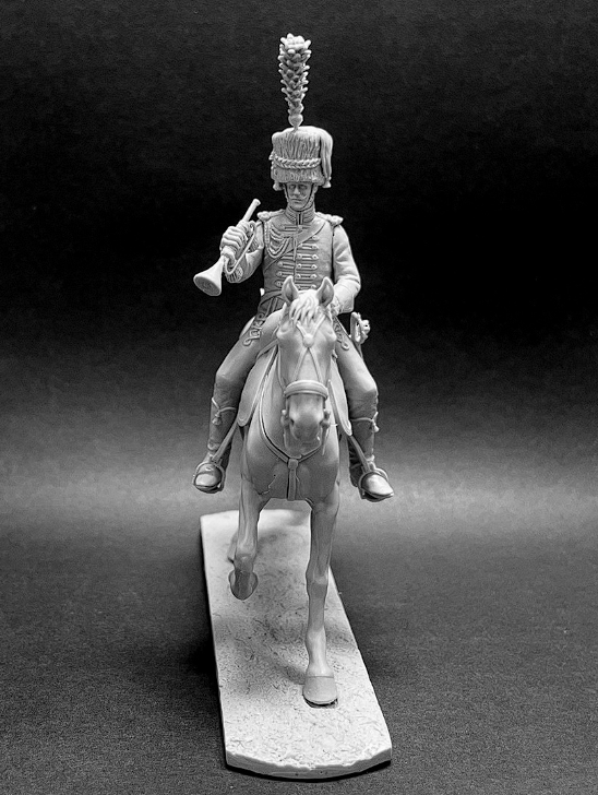 CHM-54364. Трубач Гвардейских шеволежер-лансеров, Вестфалия 1808-13 гг. 54 мм. Материал - смола. Citadel