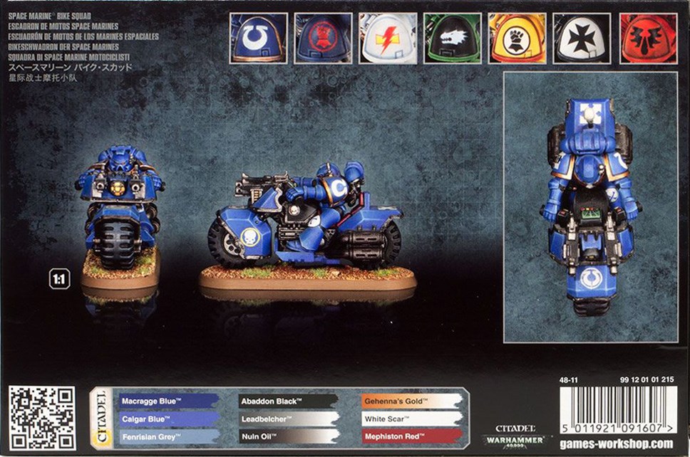 48-11GW Набор Космодесант. Мотоотряд (Space Marines Bike Squad)