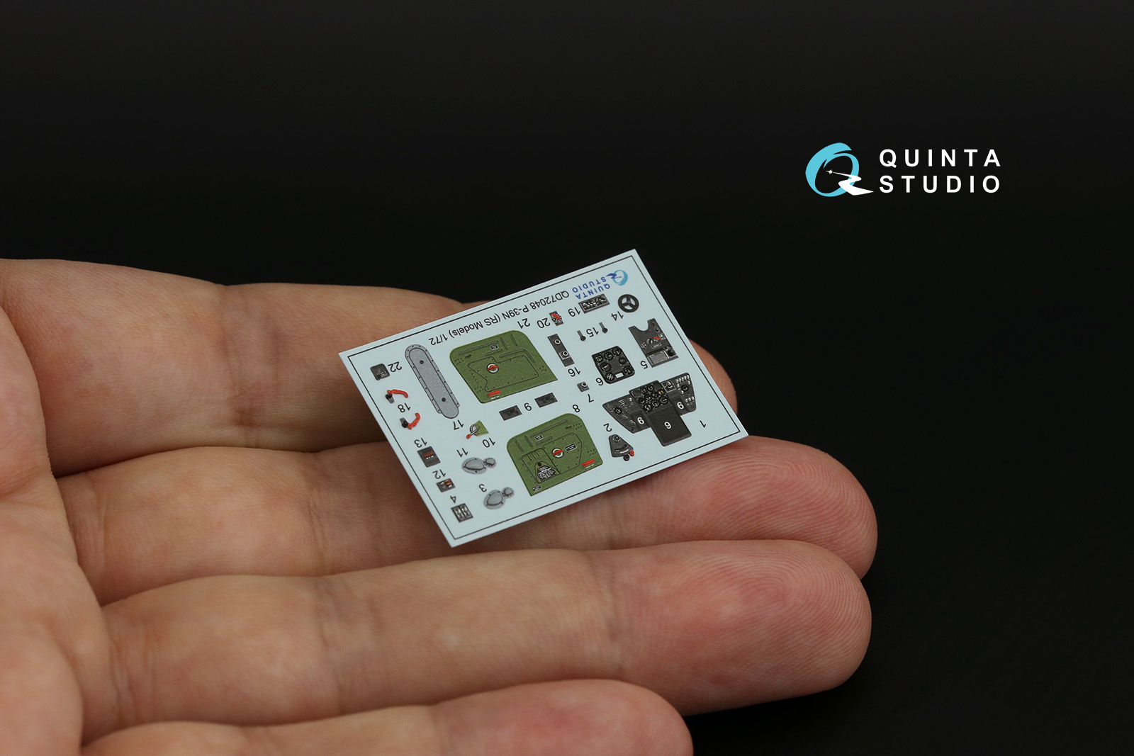 QD72048 3D Декаль интерьера P-39N (RS Models)