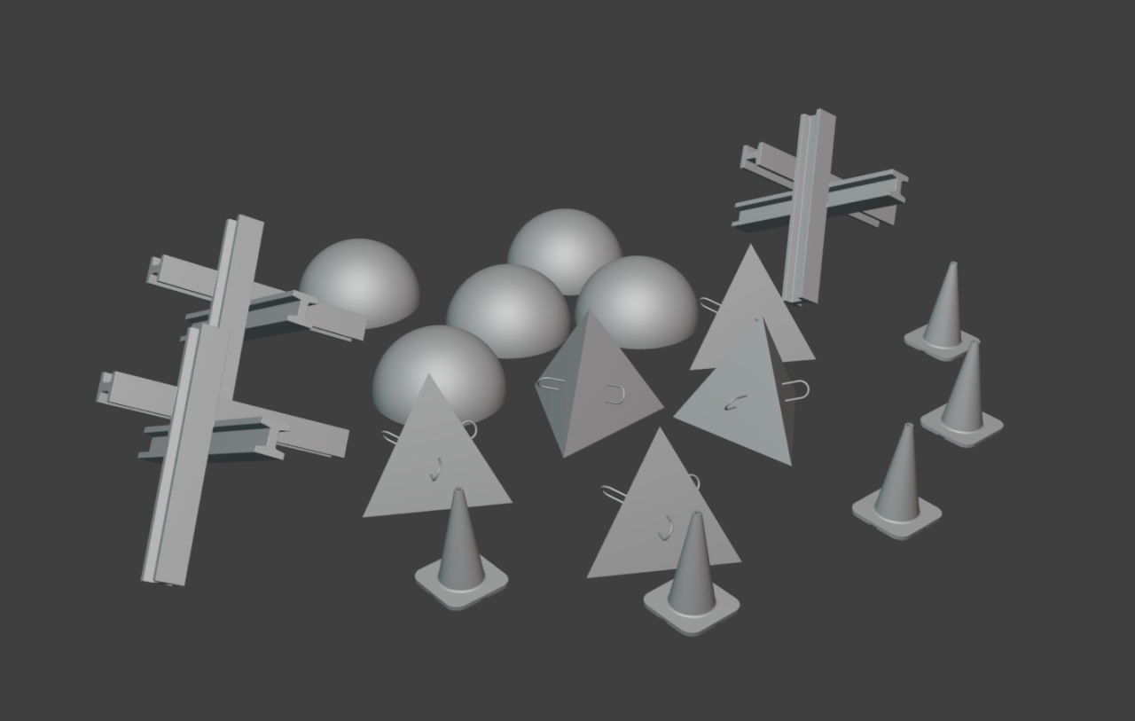 HE-35215 Миниатюра "набор ограждения" Hobby Expert