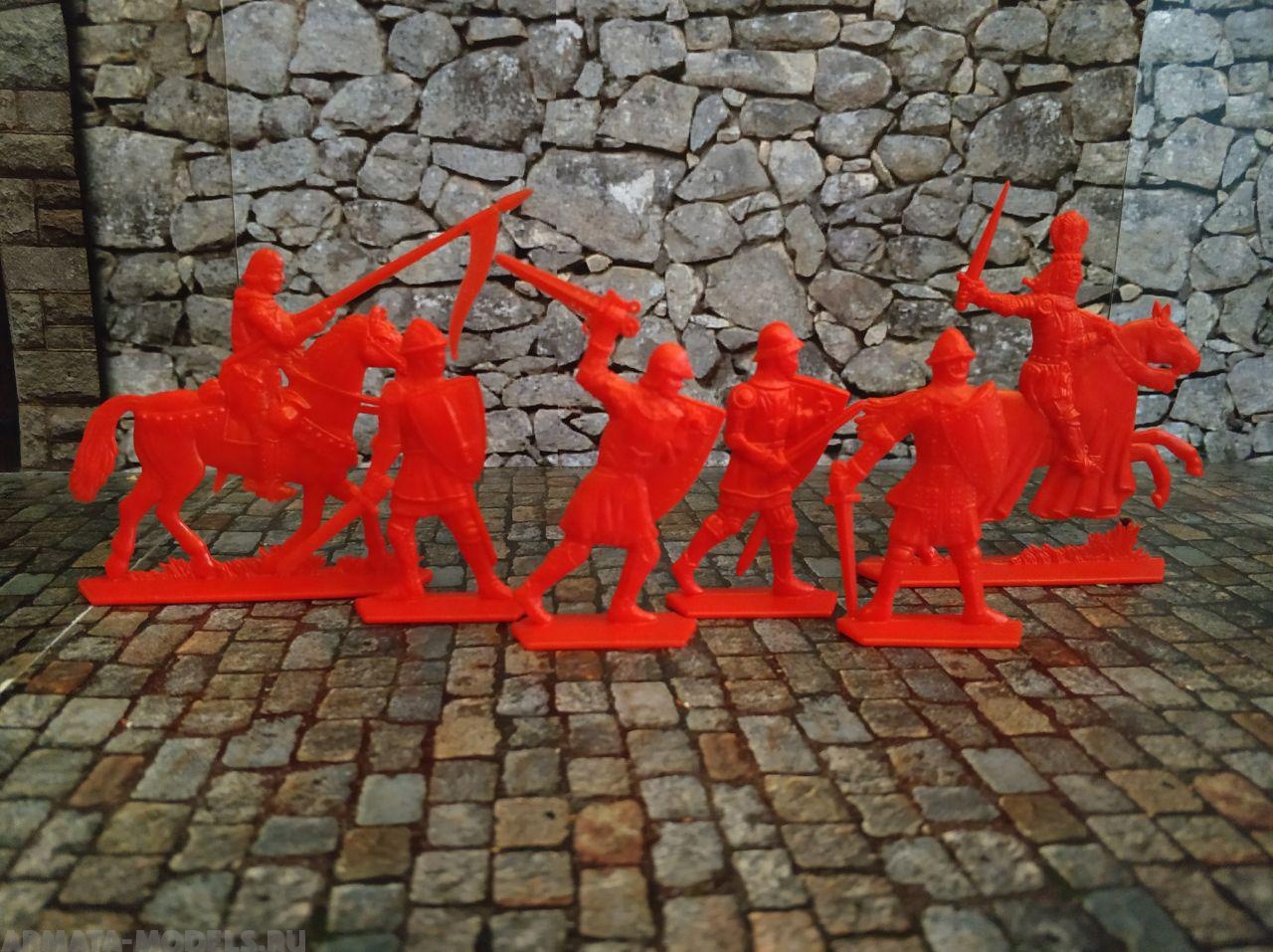 WAB005Red Набор фигур Барон Хладомир и его люди (красный) Воины и Битвы