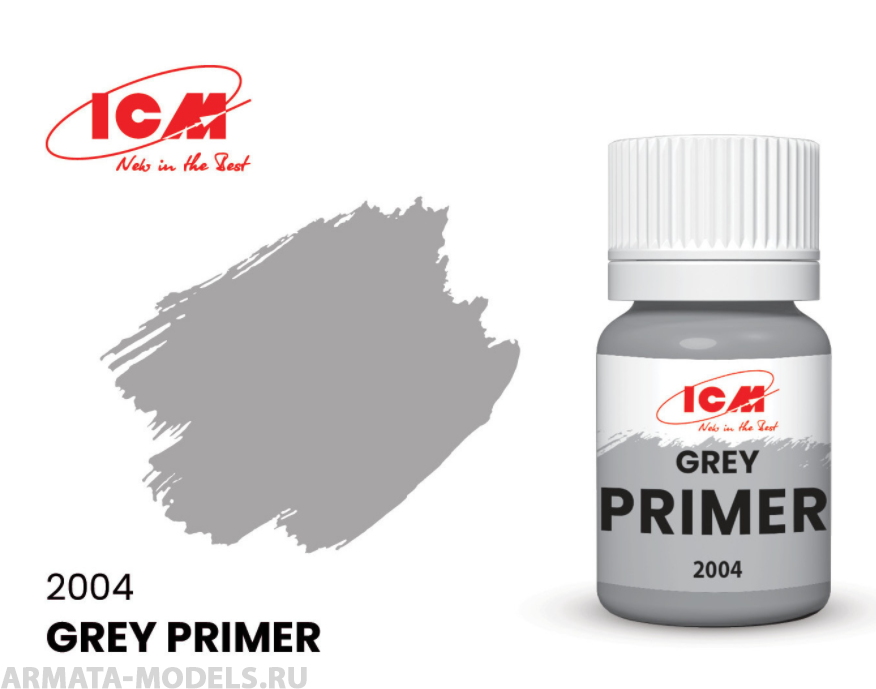 C2004 Краска для творчества, 17 мл, Грунтовка, цвет Серый(Grey)