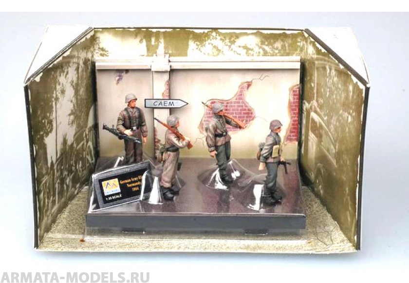 Набор фигурок 33600EM Солдаты немецкие, Нормандия 1944г. Easy Model