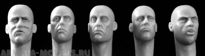 HH21 5 different heads, gaunt or battleweary Hornet