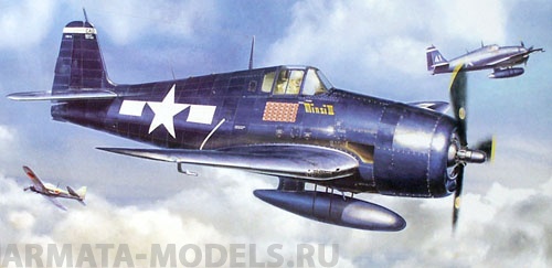09561 Самолет F6F-3/5 Hellcat Minsi Hasegawa