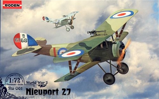 Rod061 Самолёт Ньюпорт 27 Roden