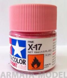 81517T X-17 Pink (Розовая) краска акрил. 10мл.