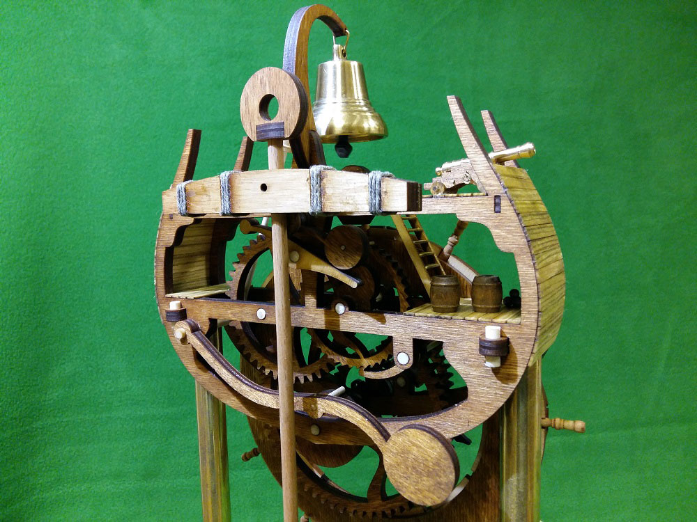 7004 часы деревянные сборная модель СВ Модель
