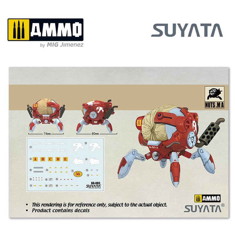 BA003 Сборная модель Mobile Armor - Armored Walnut Suyata