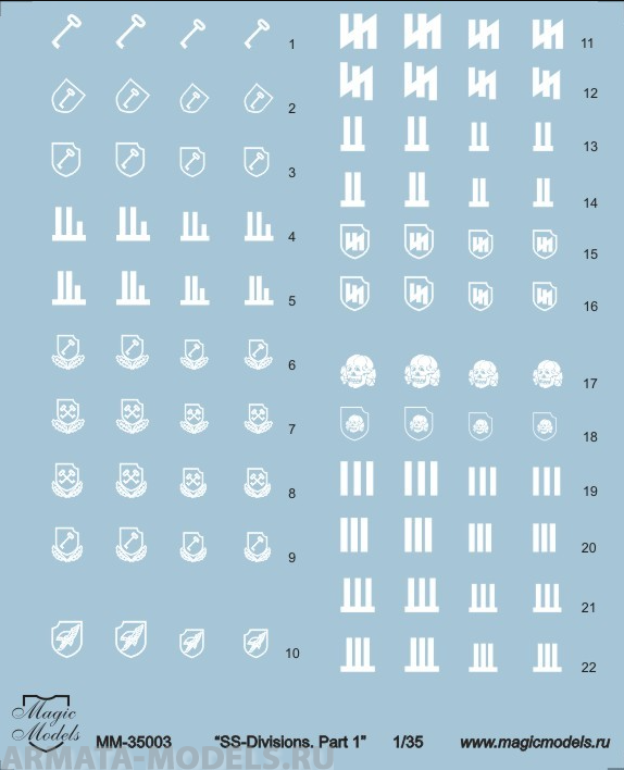 MM35003MAG MM35003 Wermacht tactical insignia 1/35