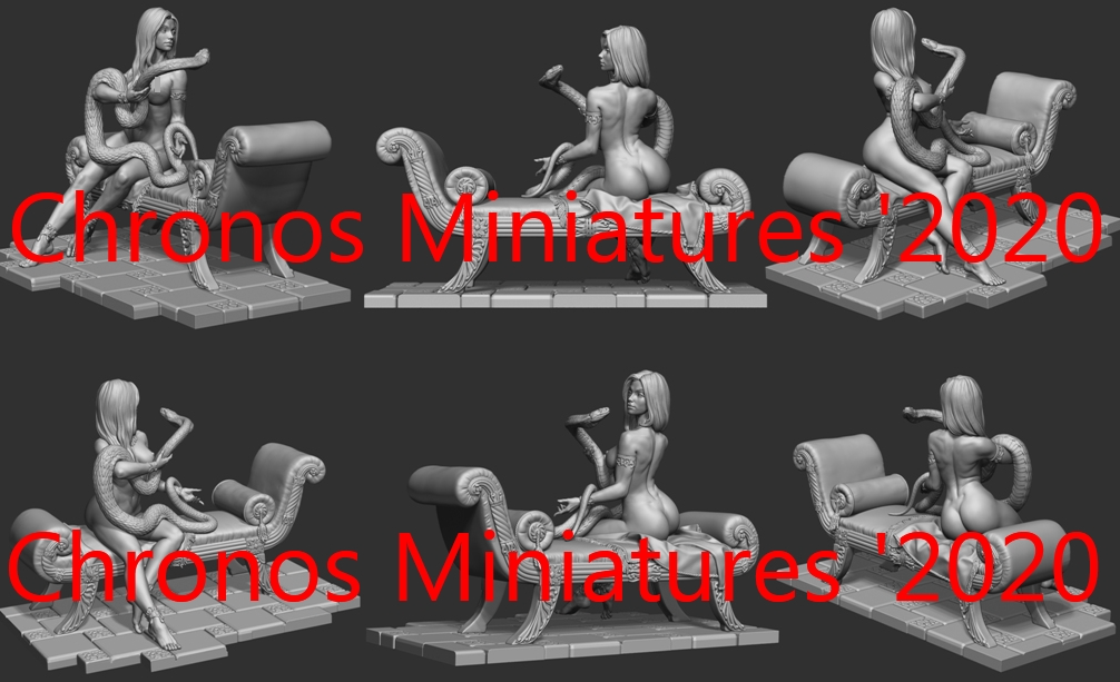 CHM-54198(M). Спокойной ночи. 54 мм. Материал - белый металл. Chronos Miniatures
