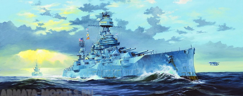 05340 Корабль  USS New Texas BB-35 Trumpeter