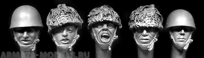 HBH16 5 heads, British para helmets 1944 to circa 1984 Hornet