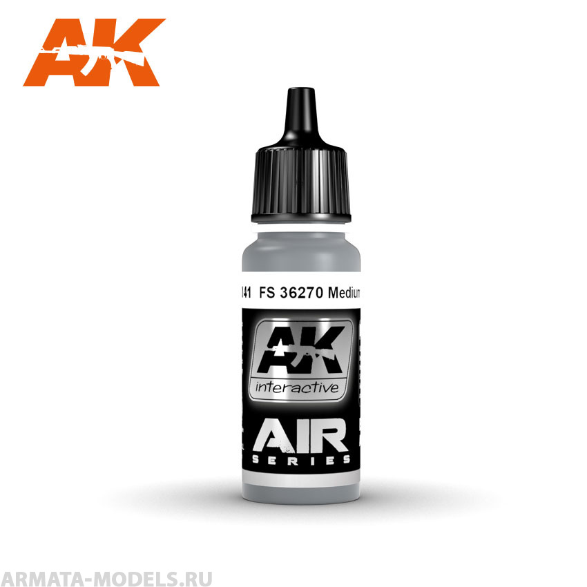 AK2141 Акриловая краска FS 36270 Medium Grey 17 ml