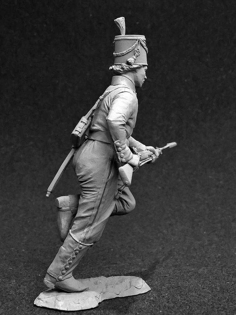 CHM-54308(M). Егерь Лейб-Гвардии Преображенского полка, Россия 1788-96 гг. Материал - белый металл. Chronos Miniatures