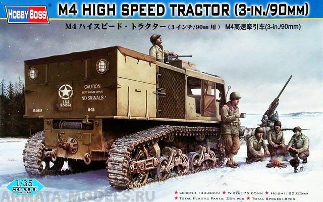 82407 Танк M4 (3-in./90mm) Tractor Hobby Boss
