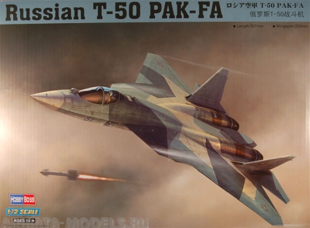 87257 Самолет Russian T-50 PAK-FA Hobby Boss