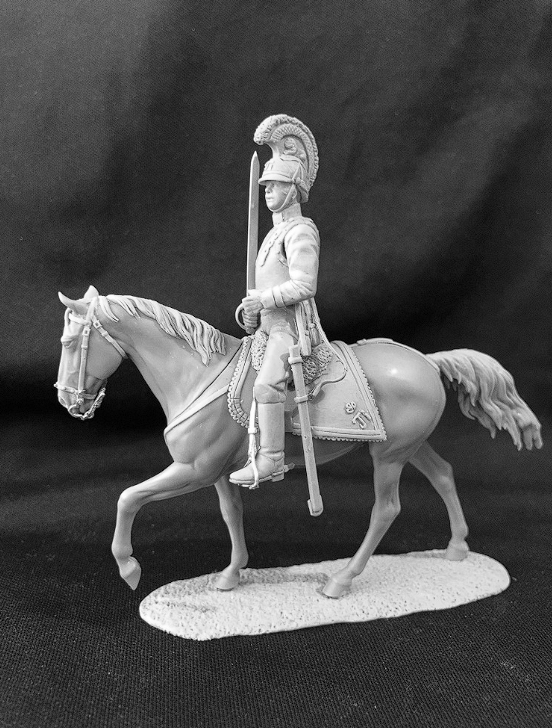 CHM-54324. Офицер кирасирских полков, Австрия 1812-15 гг. 54 мм. Материал - смола. Chronos Miniatures