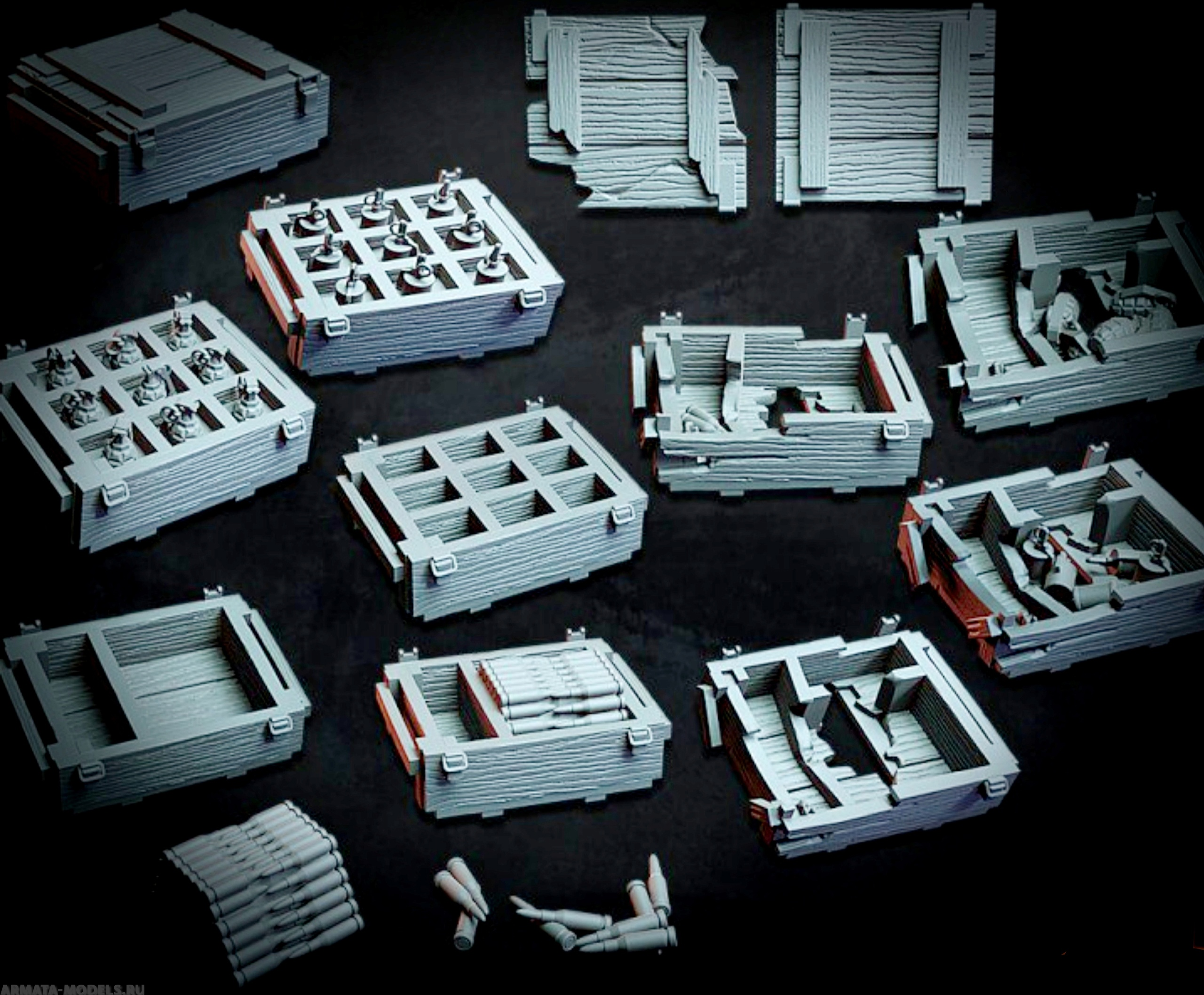 НЕ-35160 Миниатюра Набор ящиков Hobby Expert