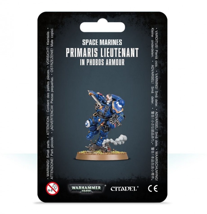 48-64GW Набор Космодесант. Примарис Лейтенант в броне Фобос (Space Marines Primaris Lieutenant in Phobos Armour)