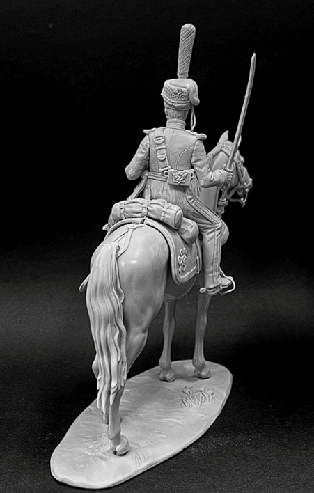 CHM-54297. Обер-офицер конных полков Полтавского ополчения, Россия 1812-14 гг. 54 мм. Материал - смола. Chronos Miniatures