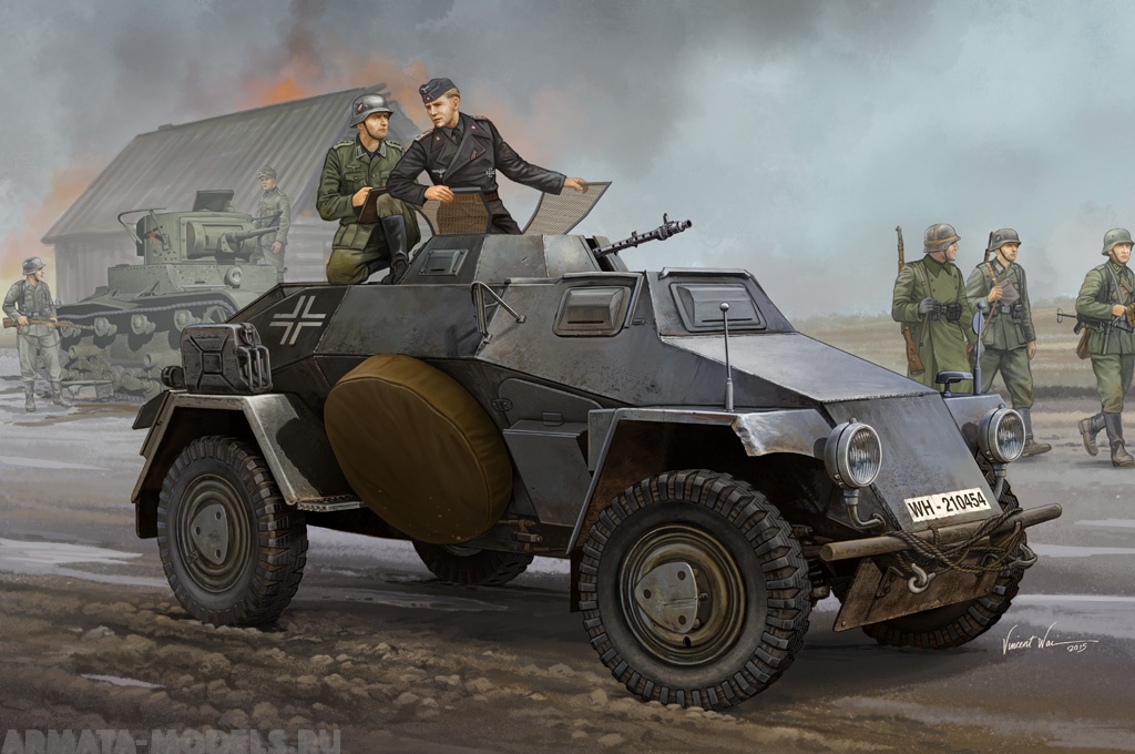 83812 БТР German Sd.Kfz.221 Leichter Panzerspahwagen (3rd Series) Hobby Boss