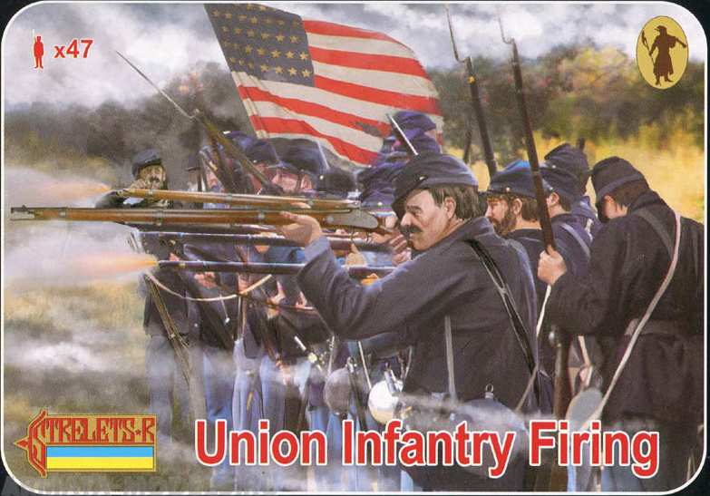 72159ST Фигуры Union Infantry Firing 1/72 Strelets, 1/72 Strelets