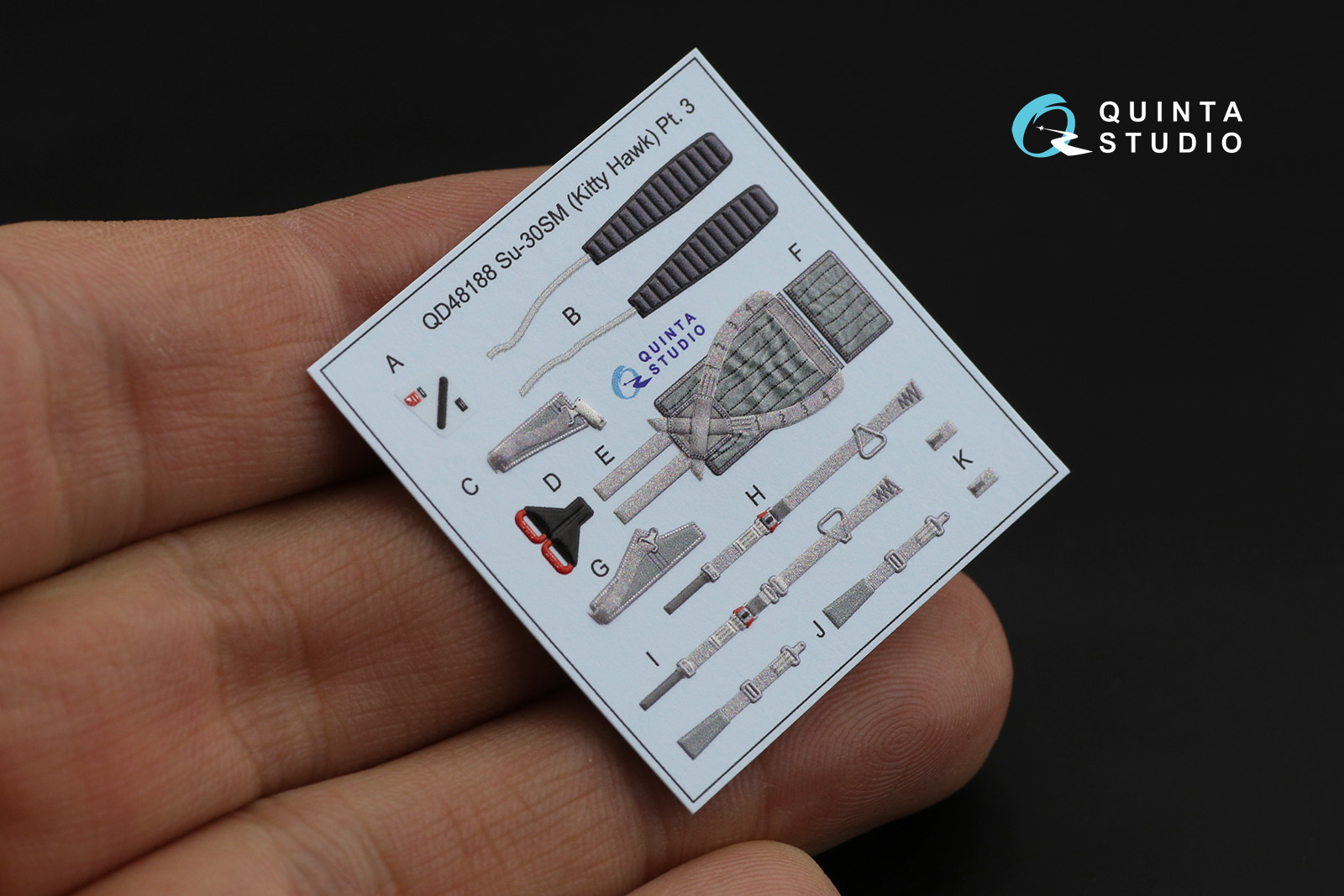 QD48188 3D Декаль интерьера кабины Су-30СМ (для модели KittyHawk)