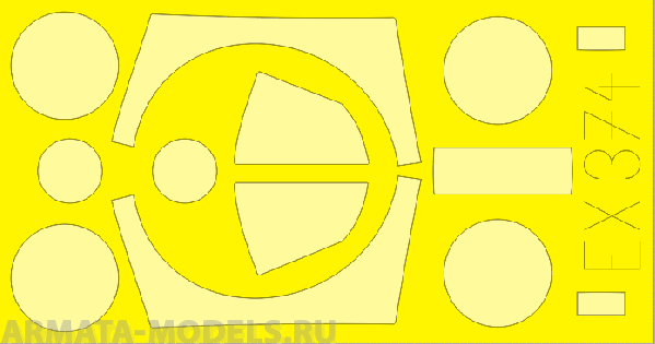 EX374ED  Окрасочная маска Seahawk Mk.100/101 for Trumpeter 1/48