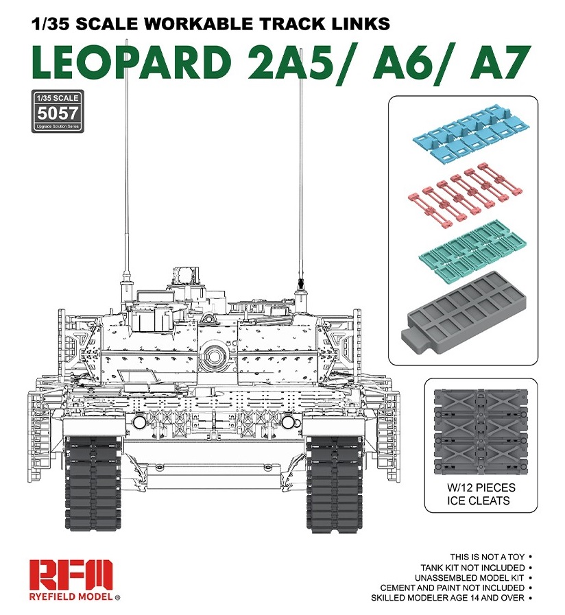 RM-5057 Набор подвижных траков для Leopard 2A5/A6/A7