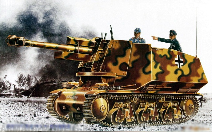 00353 САУ 105-мм LeFH(Sf)  Trumpeter