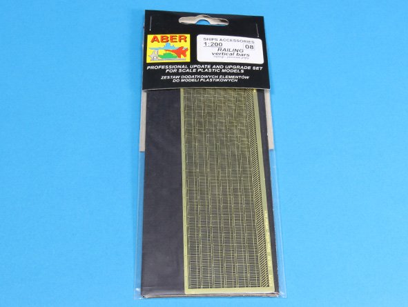 ABR-1:200-–-08  Дополнения для  Ships railing – vertical bars для  1/200