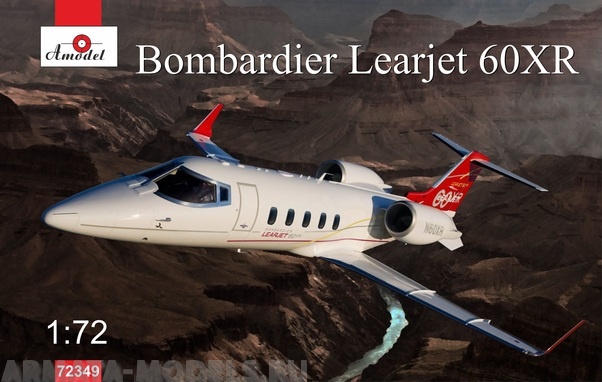 АМ72349 Самолет Bombardier Learjet  60XR Amodel