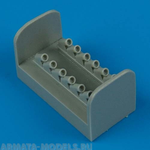 QB72249  Spitfire Mk.XIV Exhaust-Round kit for Academy 1/72