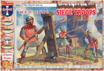 ORI72019 Фигуры Medieval Siege Troops 1/72 Orion