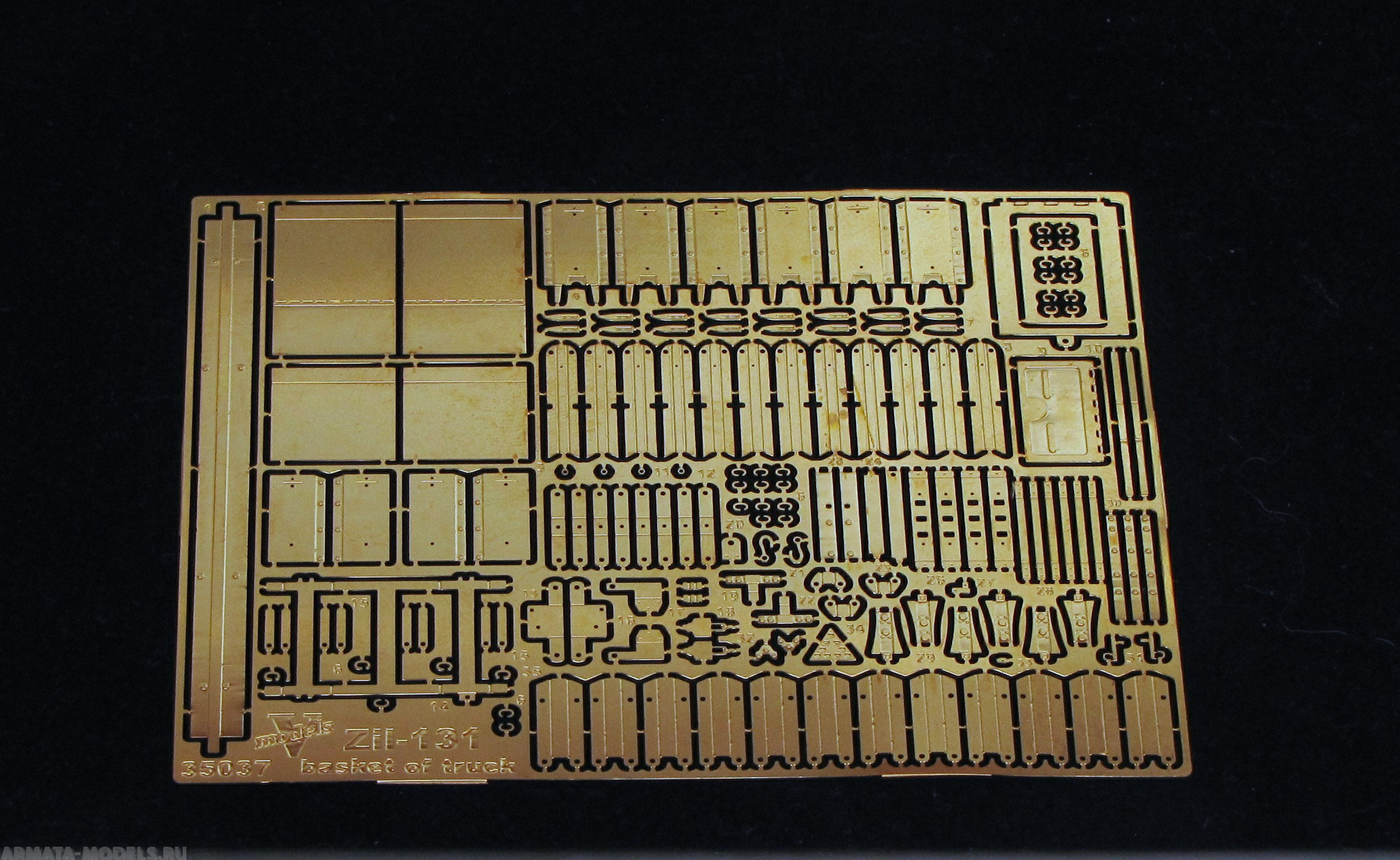35037VM Фототравление ZiL 131 basket of truck