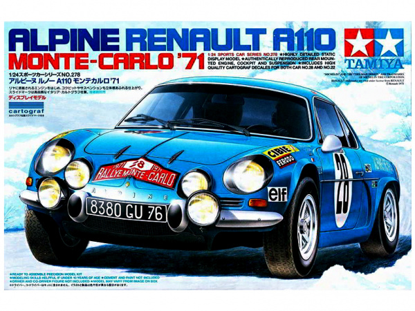 24278 Alpine A110 Monte-Carlo 71 Tamiya