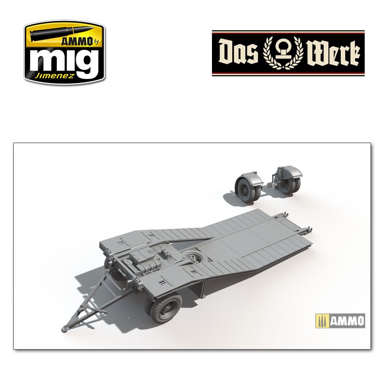 DW35002 Сборная модель Sonderanhanger 115 - 10t Tank Trailer Sd.Ah.1 Das Werk