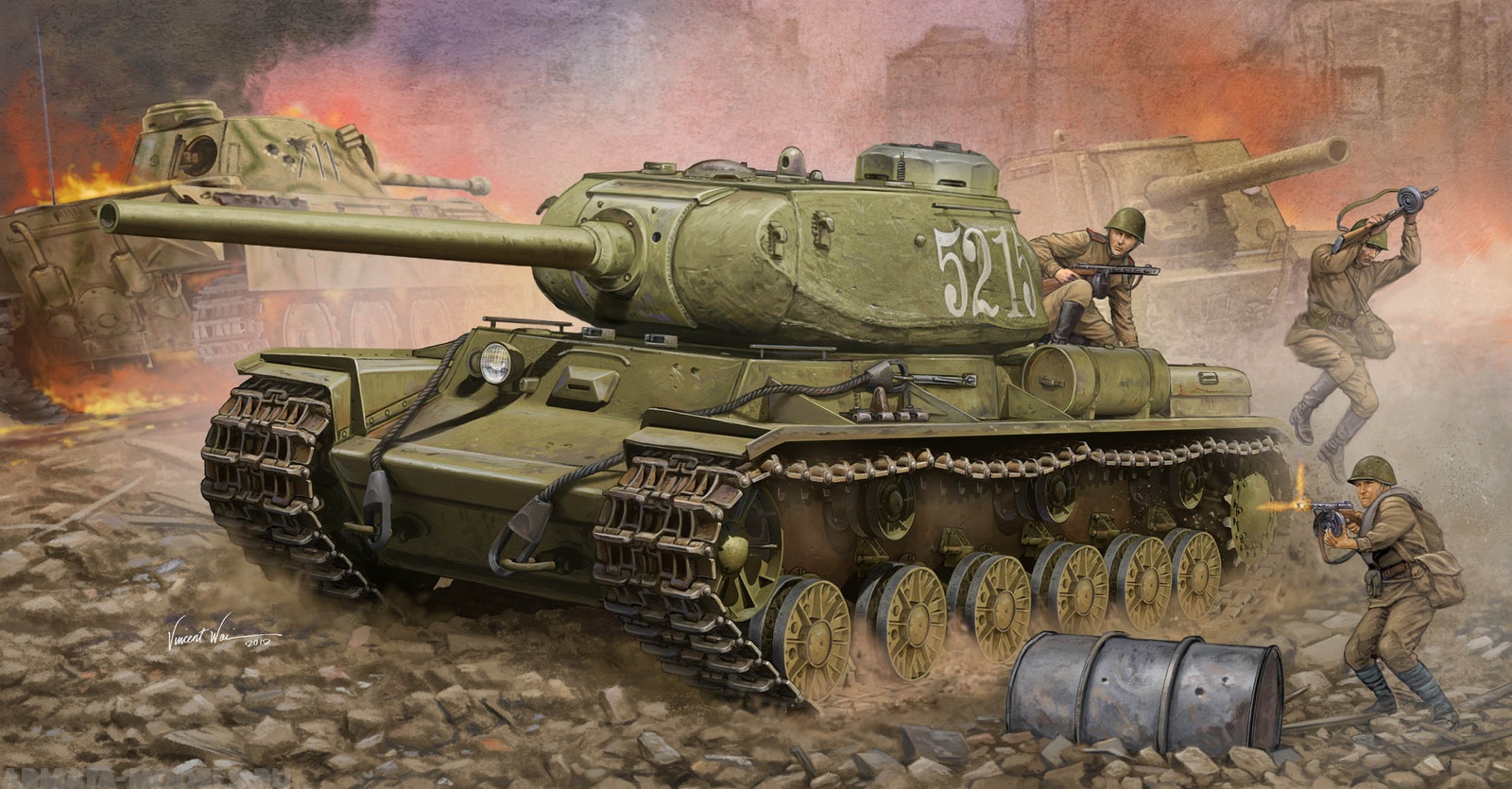 01569 Танк  КВ-85 Trumpeter