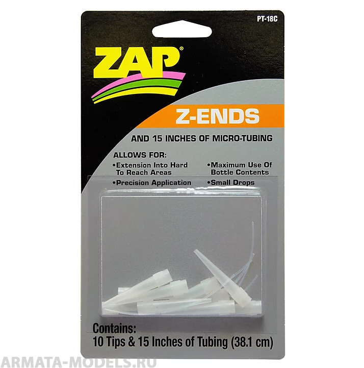PT18 Комплект из 10 наконечников и 5 микротрубок для клея
