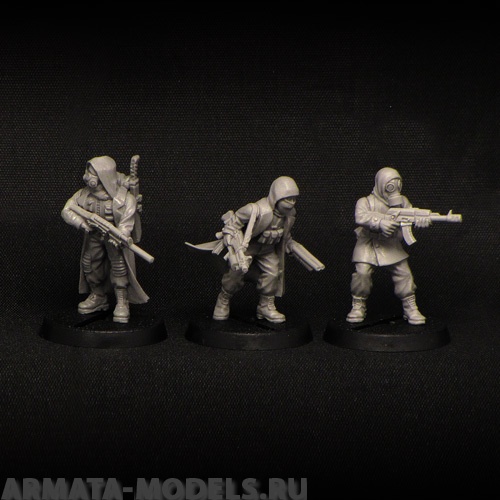 BV-n-adve Игровая миниатюра  nuclear adventurers (3 models) атомные искатели приключений (3 модели) BROTHER VINNI's