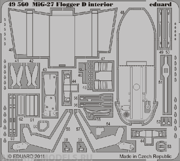 49560ED MiG-27 Flogger D interior S.A.