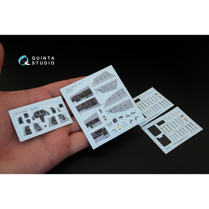 QD32023 1/32 3D Декаль интерьера кабины F-16D (для модели Academy) Quinta Studio