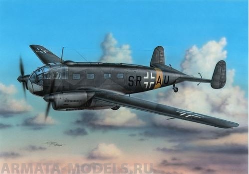 SH 48170 Самолет Siebel Si 204D  German Transport and Trainer Plane Special Hobby