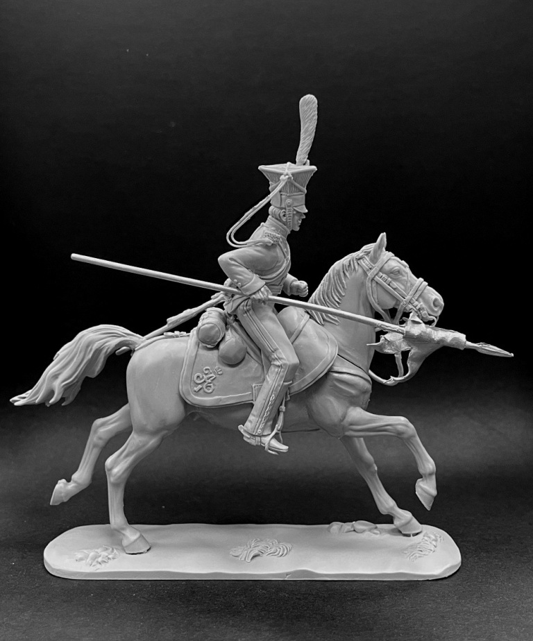 CHM-54304. Рядовой армейских уланских полков, Россия 1812-14 гг. 54 мм. Материал - смола. Chronos Miniatures