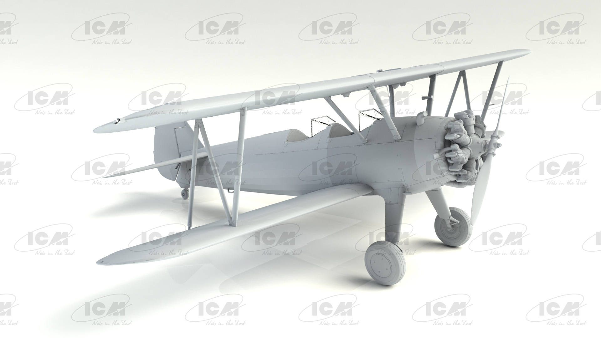 32052 Stearman PT-13/N2S-5 Kaydet, Американский учебный самолет ICM