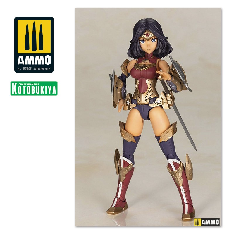 KTOCG004 Сборная модель DC Comics Cross Frame Girl Plastic Model Kit Wonder Woman Fumikane Shimada Ver. KOTOBUKIYA