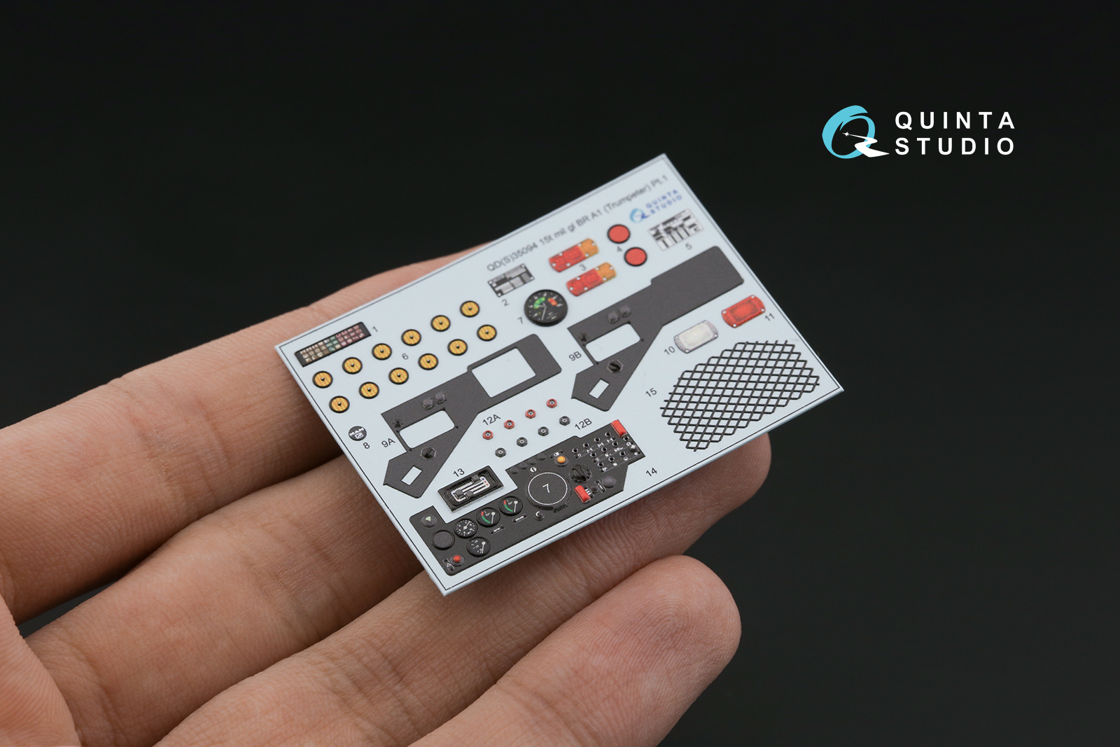 QD35094 3D Декаль интерьера кабины Patriot Abschussrampe auf 15t mil gl BR A1 (Trumpeter)