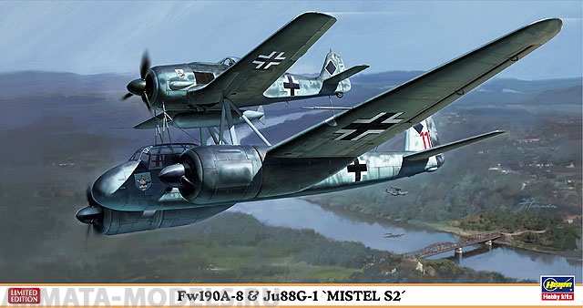 01975 Самолет Fw190A-8 & Ju88G-1 MISTEL S2 Hasegawa