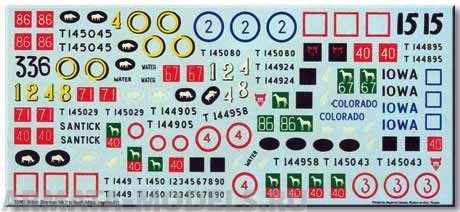 35061BIS Декаль Br. Sherman Mk II in Africa - REPRINTED